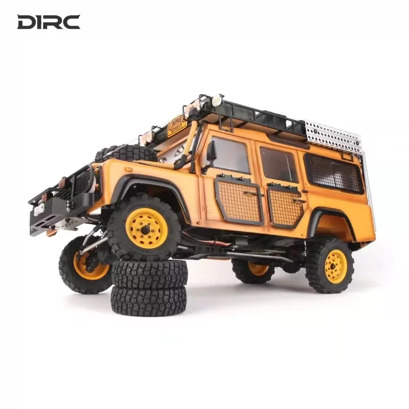 D1RC D110 Defender Camel Trophy 2-biegowy metalowy Chasis 1/10 Skala Offroad Crawler Zdalnie sterowana ciężarówka dla dorosłych - samochód klasy