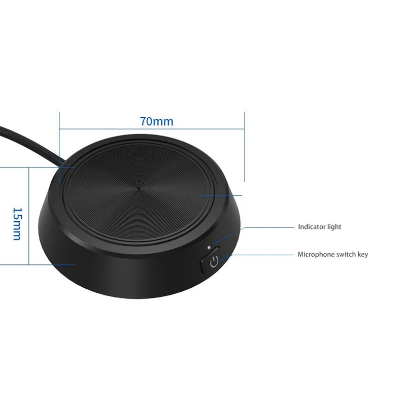 USB Computer Microphone 360 Degree Absorb Computer Mic For PC Video Conference Webcast