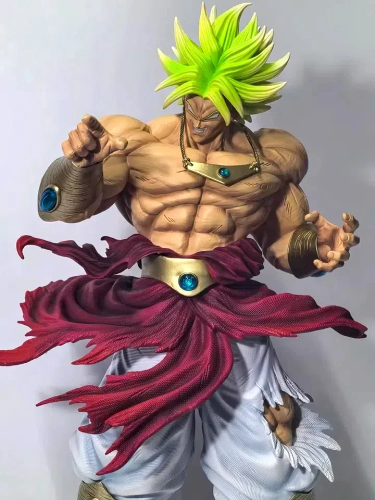 50CM  Dragon Ball Breaking Circle Broly Figure JT Statue Brother Super Saiyan GK Statue Model Ornament Boy Gift view 5