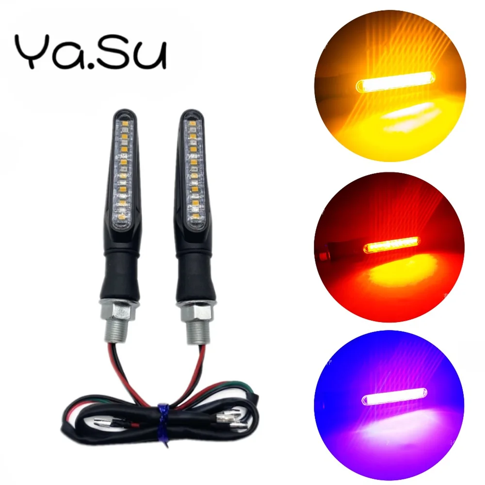 

Motorcycle Turn Signals Lights 12V Flasher Led Flowing Water Blinker Moto Waterproof Indicator Turn Lamp Cycling Accessories