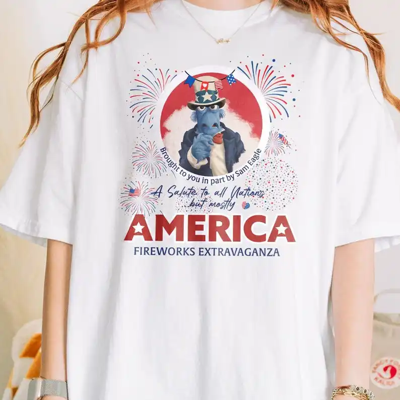 Salute To All Nations But Mostly AMERICA Eagle T-Shirt 4th July Tee Shirt