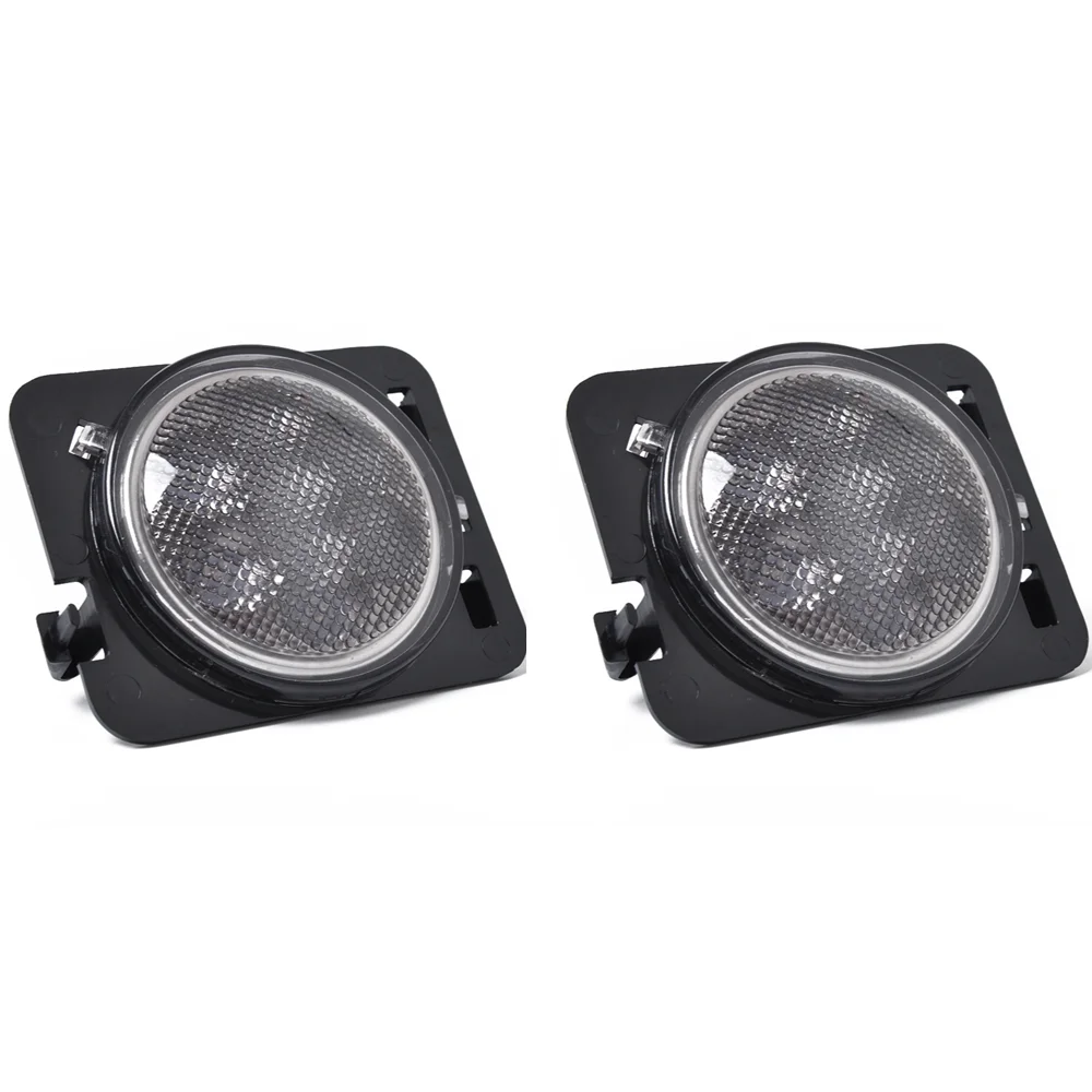 

Front Fender LED Side Marker Lights Clear Lens for 07-18 JK Sport