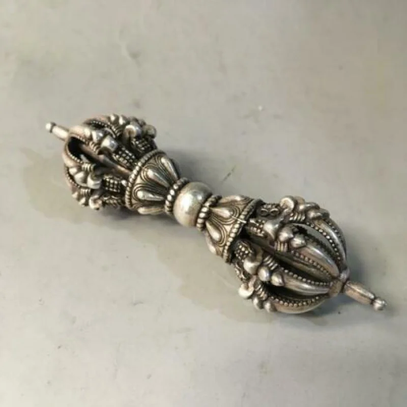 

Tibet Tantra Buddhism Tibetan Silver Dorje Vajra Dorje Phurpa Dagger Talisman.