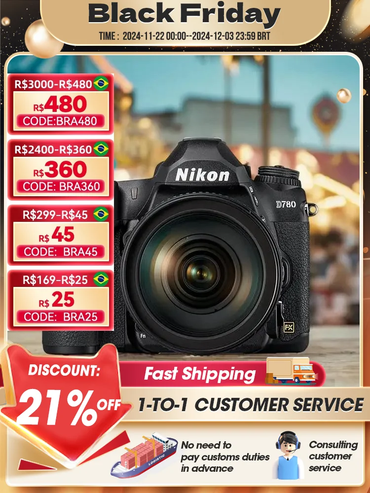 Nikon D780 Full Frame DSLR Digital SLR Camera Professional Photographer Photography 24.5 MP 4K Video Shooting Upgraded Shooting