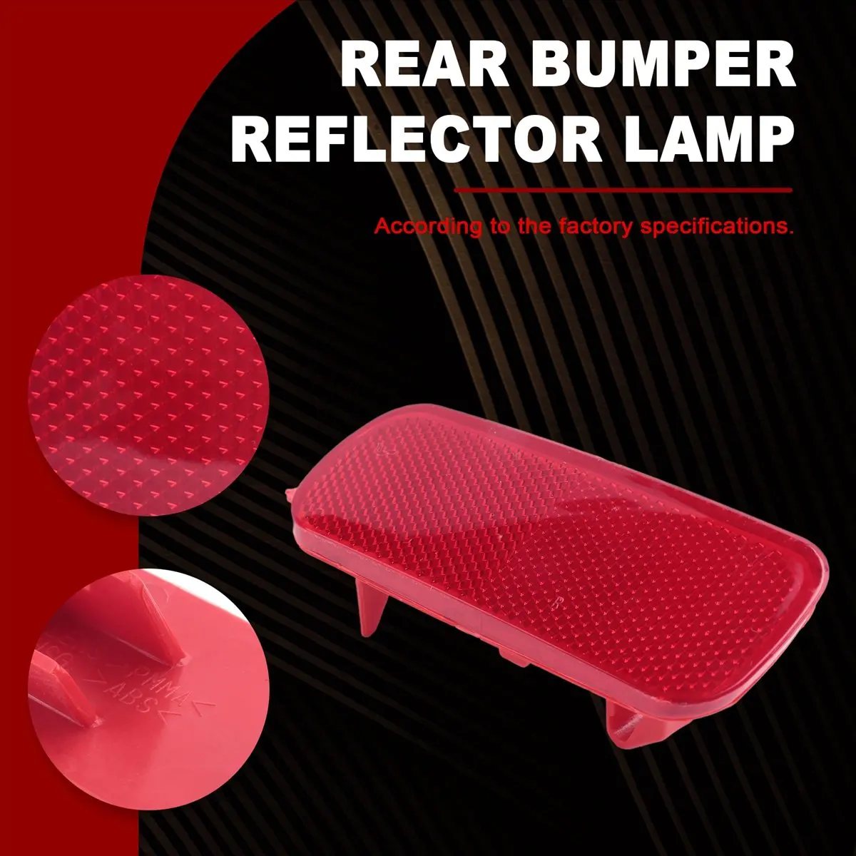 Stable- 2Pcs Car Rear Bumper Reflector Lamp for Honda CRV CR-V 2001-2007 33505-S9A-003