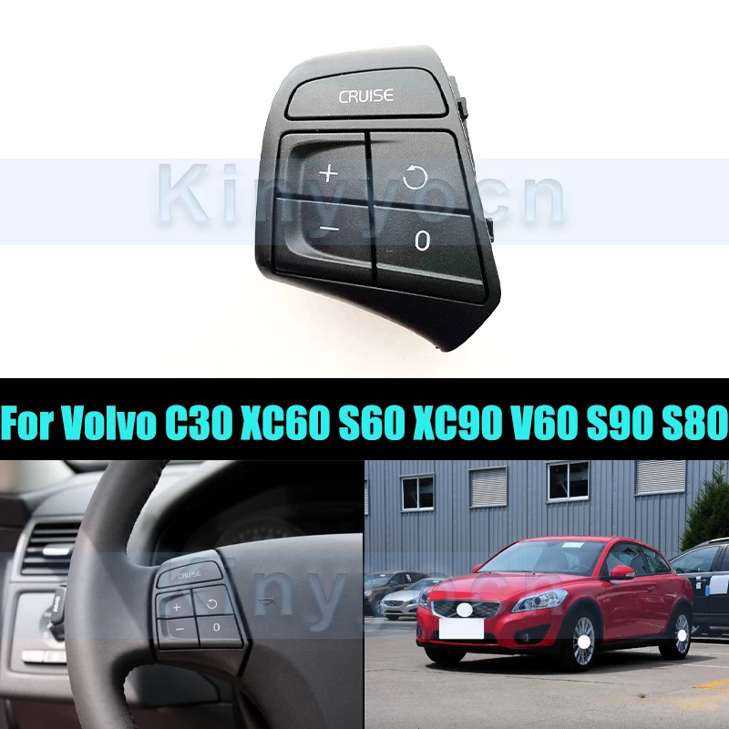 

Wheel Audio Volume Music Control Button Switch For Volvo C30 XC60 S60 XC90 V60 S90 S80 Steering Cruise Voice Volume Switch