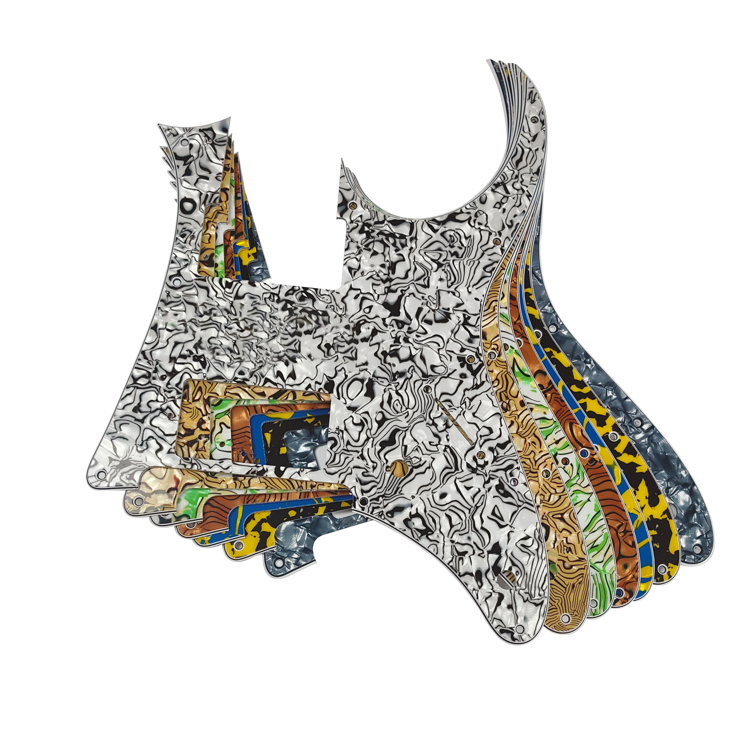 Xinyue Custom Guitar Parts - For MIJ Ibanez RG350 DXZ HH Pickups Guitar Pickguard Cratch Plate Multicolor Choice #1