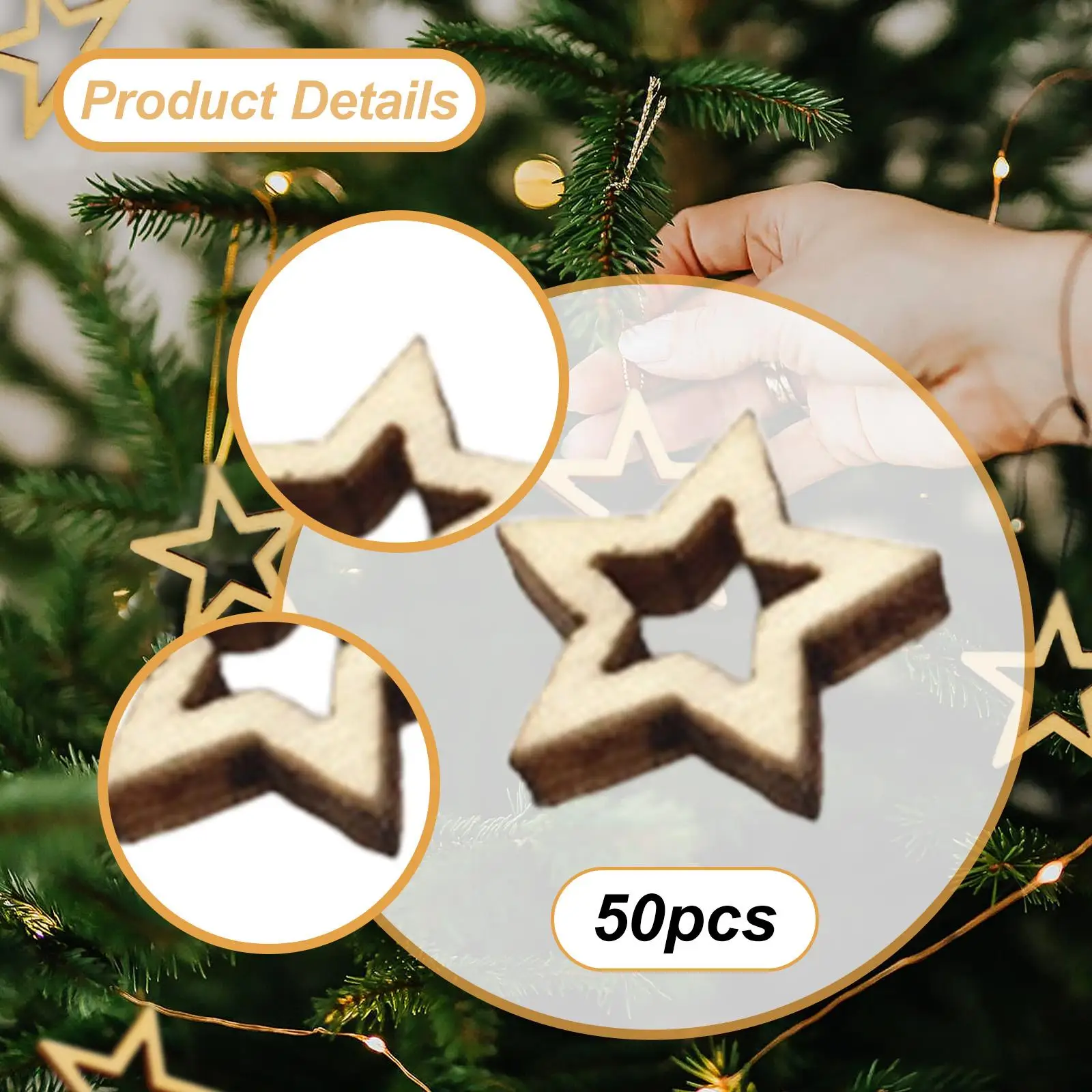 Estrellas huecas de madera, recortes de madera de primera calidad para pintura en el aula, álbum de recortes, coronas florales, juego de bloques artesanales creativos