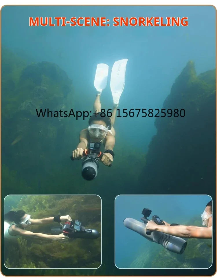 

Remote Display Underwater Thruster 700W 10km/h SUP Kayak Scuba Diving Equipment