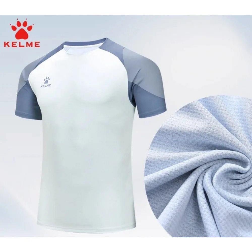 KELME Spain Original Men’s Quick-Dry Short-Sleeve T-Shirt – Same Fabric As Professional Teams, Non-Stuffy for Summer Sports