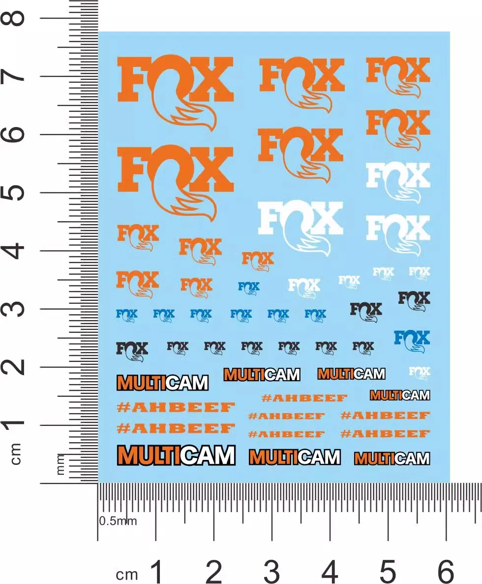 Modelo de carro 1:24 18 Rover Camel Cup Decalque de água Papel Fox Decoração Adesivo
