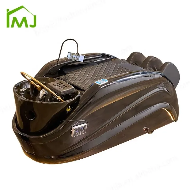 

2026 Beauty Salon Furniture Hair Wash Head Spa Facial Treatment Electric Massage Shampoo Bed