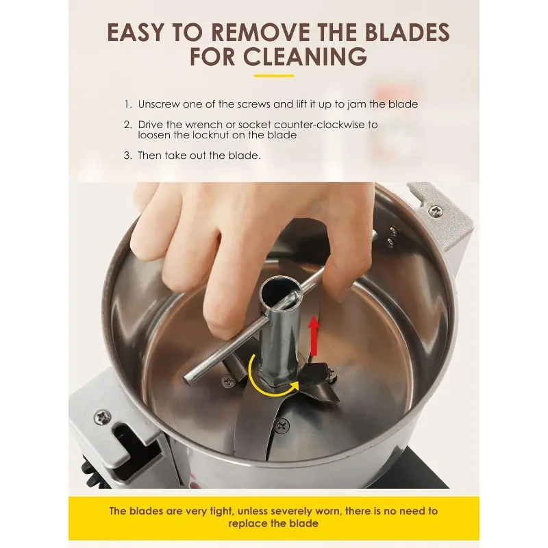 800 جرام مطحنة الحبوب الكهربائية مطحنة السلامة ترقية 2400 واط عالية السرعة التوابل عشب طاحونة التجارية رقيق آلة Dr #6