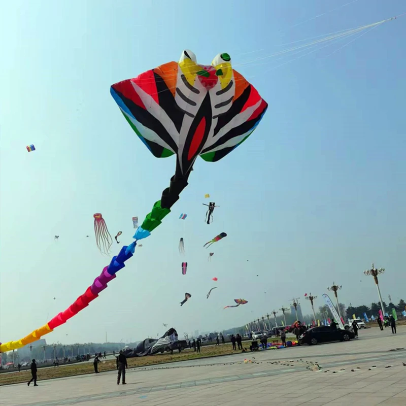 Pipa grande con rayo volador para adultos, pipa con diablo, pipa inflable, avatar weifang albatruz, fábrica de pipas, palo volador