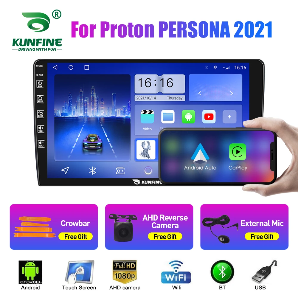 

Автомобильное радио 2Din Android для Proton PERSONA 2021, аудио-мультимедийный плеер, Carplay, GPS-навигация, стерео, Android, авто, Wi-Fi, головное устройство
