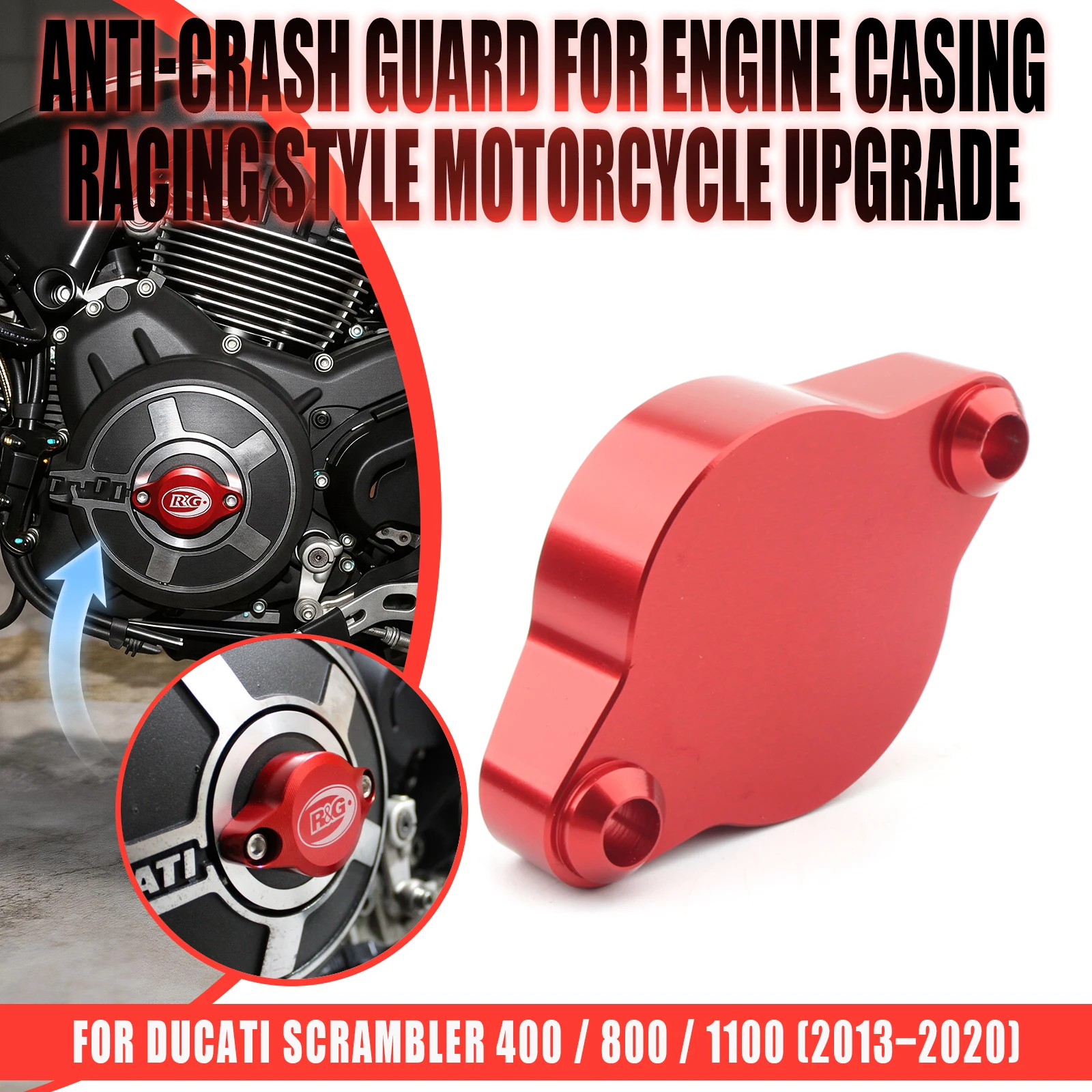 Motorcycle Engine Decoration Cover Alternator Cover Cap For Ducati Scrambler 400/800/1100 2013 2014 2015 2016 2017 2018-2020