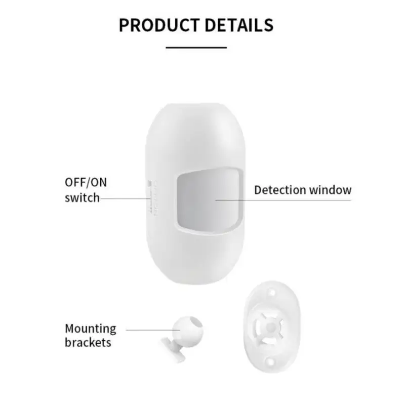 3.0 PIR استشعار الحركة جسم الإنسان الأشعة تحت الحمراء للكشف عن الأشعة تحت الحمراء لاسلكية صغيرة أمن الوطن مع محور بوابة الحياة الذكية