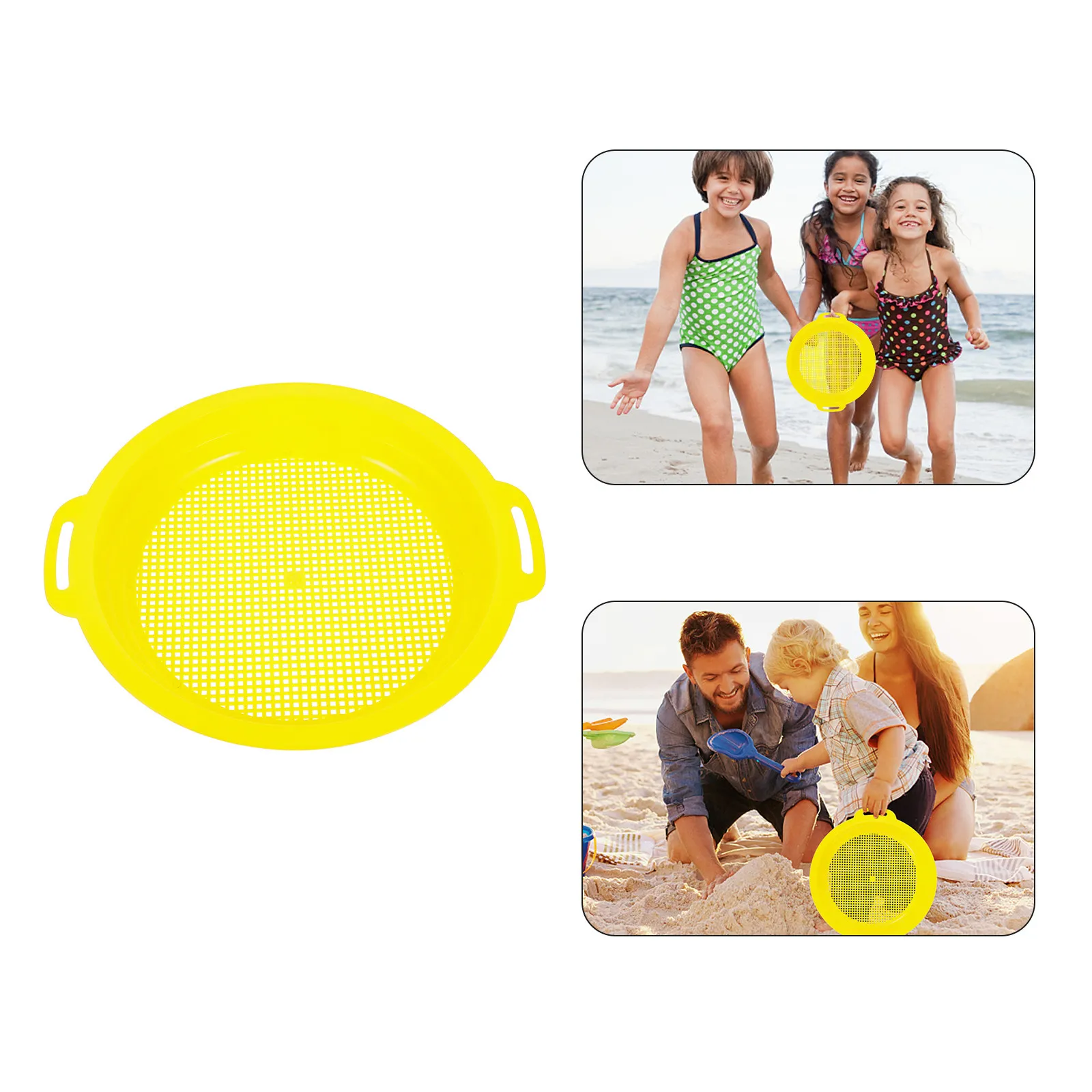 Sand Sifter Kit for Kids – 3pcs Outdoor Beach Pool Garden Learning Toy, Summer Play Tool