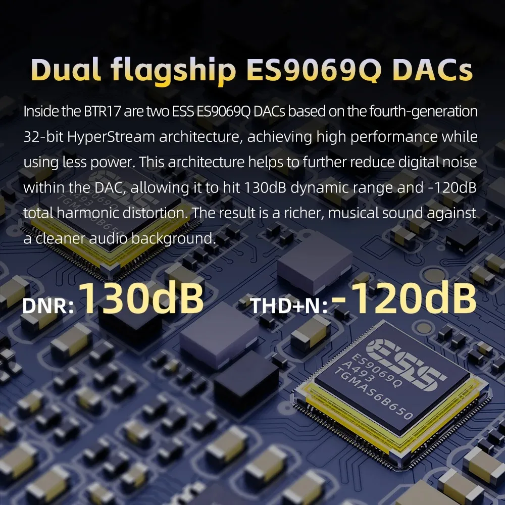 FiiO BTR7 Hi-res amplificatore per cuffie HIFI QCC5124 amplificatore Bluetooth MQA USB DAC THX AAA 3.5mm 4.4mm uscita bilanciata DSD256 LDAC