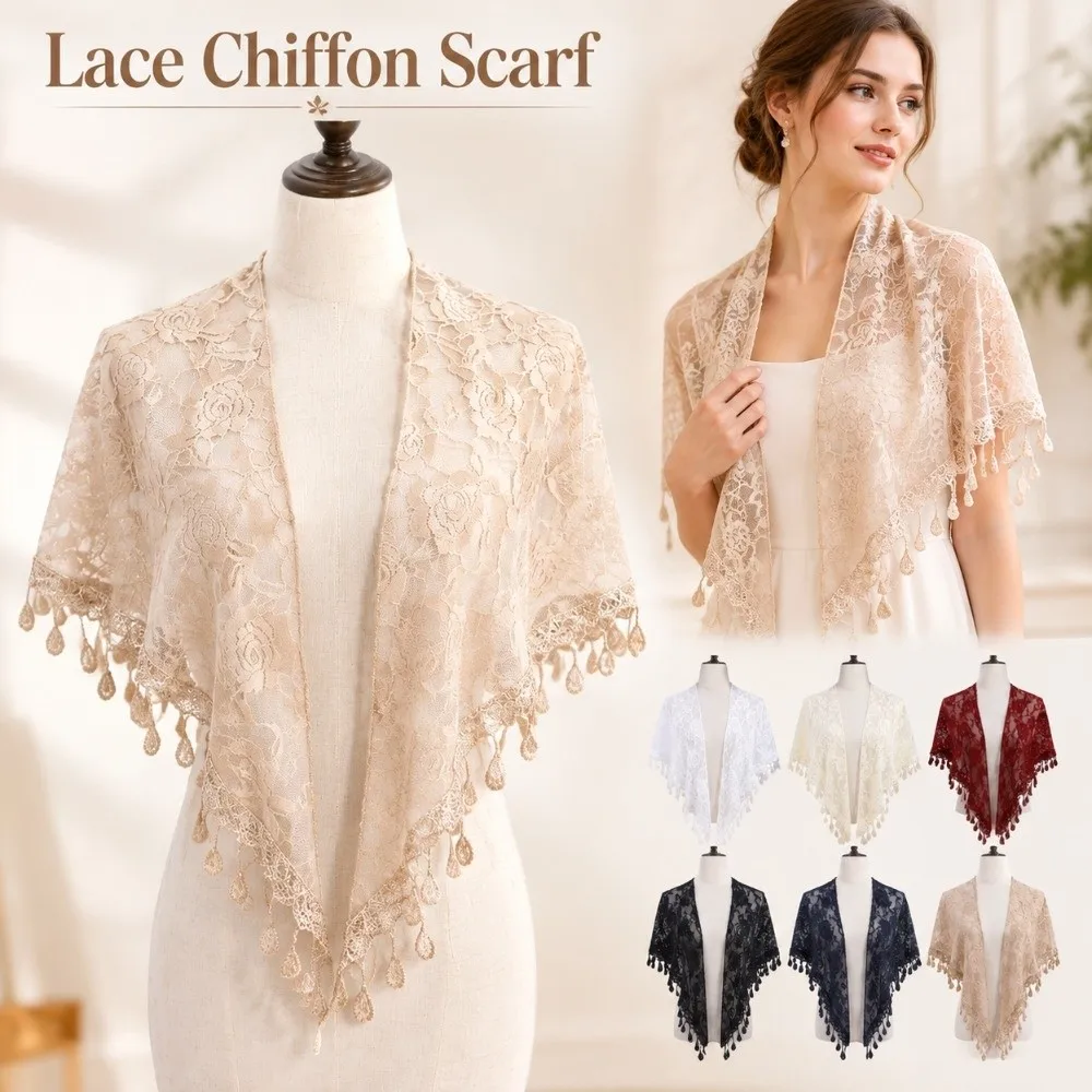 Vintage Sheer Lace Capelet Lightweight Design Elegant Style Soft Shawls Wedding Cape Bridesmaid Accessories
