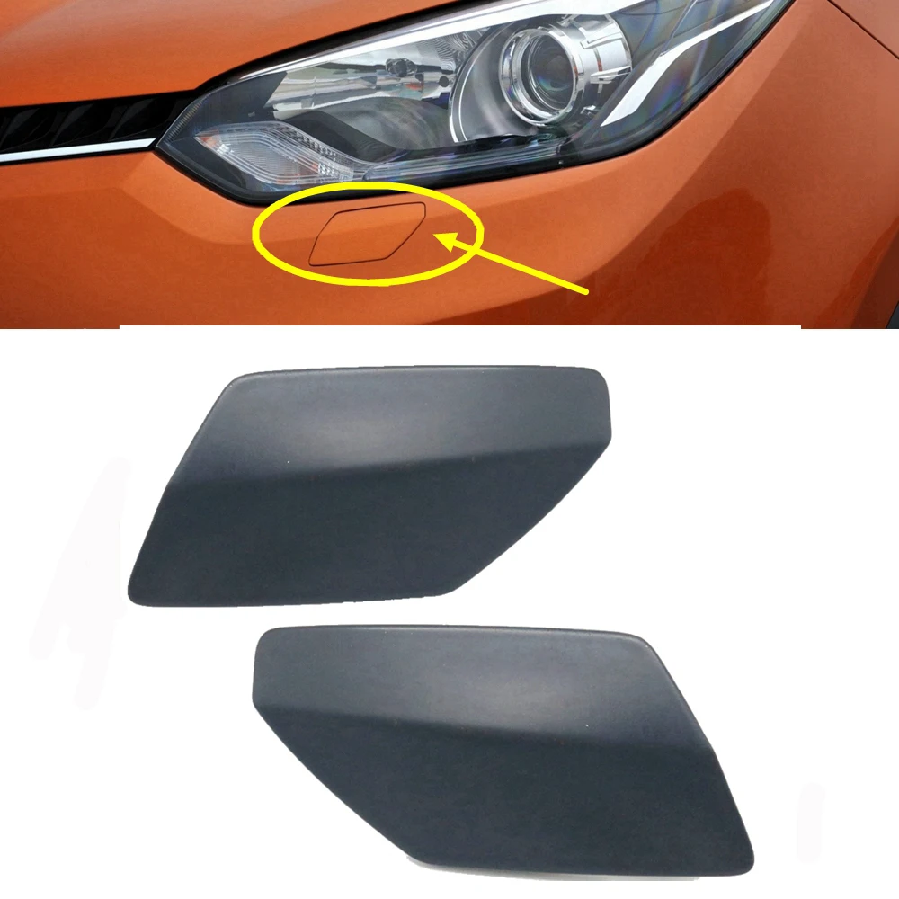 Unpainted Front Bumper Headlight Washer Spray Nozzle Cover Headlamp Cleaning Cap For MG GS 2015 2.0T