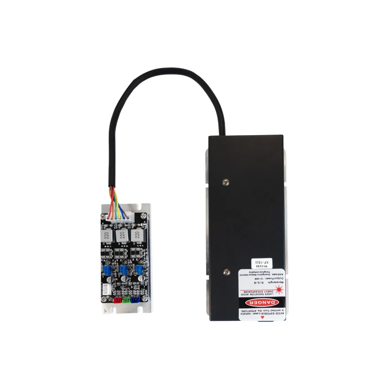 Modul Laser warna RGB 15W Module/Module/Red merah/hijau/biru lampu panggung TTL/modulasi analog