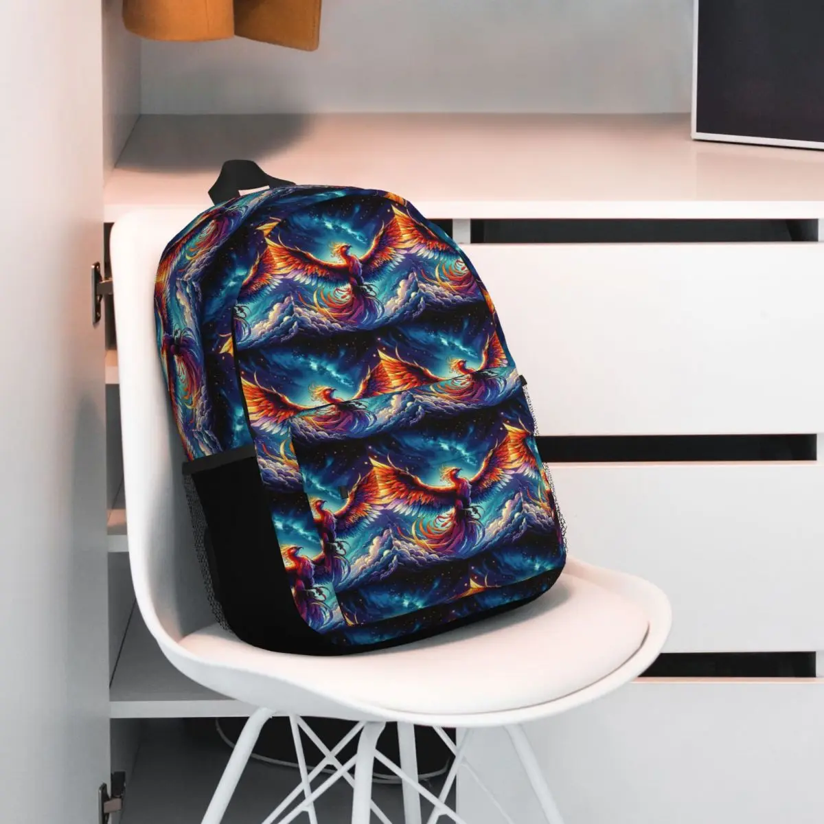 Colorful Majestic Phoenix Backpack Hot Sale Daypack Large Capacity Boys Girls BookBag Shoulder Bags for Men Women School Bag