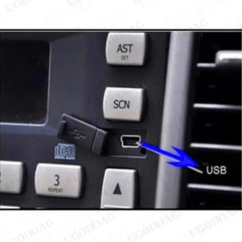 Test before send USB A Female to Mini USB B Male Cable Adapter 5P OTG V3 Port Data Cable For Car Audio Tablet For MP3 MP4