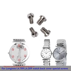 For Longines L4 Jialan Cover Screws Watch Back Shell Screw Bottom Cover Screw L4.209 L4.709 Silver Gold Watch Parts with Tools