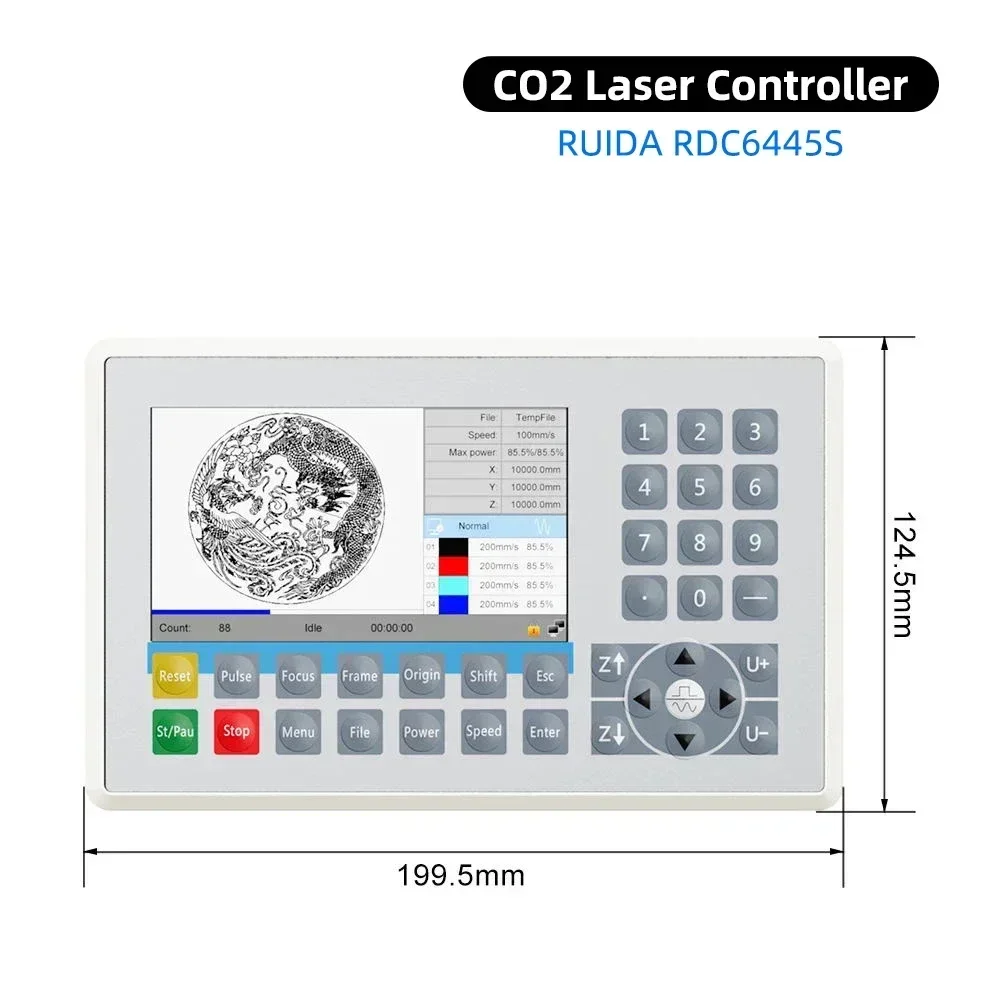 Ruida-Contrôleur Laser CO2 6445S RDC6445S, Mise à Niveau 6445 6445G RDC6445G, Systèmes pour Machine de Découpe et de Gravure