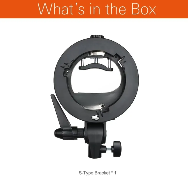 Bracket S bracket for flash softbox beauty tray honeycomb
