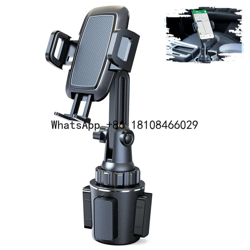 

Cup Holder Phone Mount for Car, Universal 360 Adjustable Gooseneck Cell Phone Cup Holder Expander for Medium-Sized Vehicle Truck