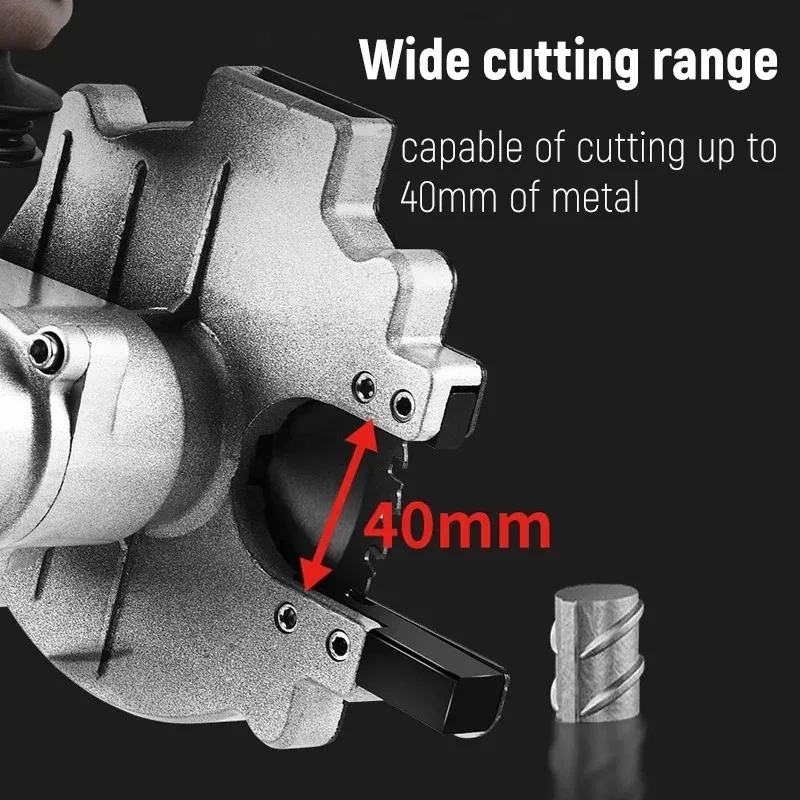 

Аккумуляторный станок для резки стальных стержней 1380 Вт, машина для быстрой резки арматуры для строительства, резак для арматуры с литиевой батареей, перезаряжаемая батарея