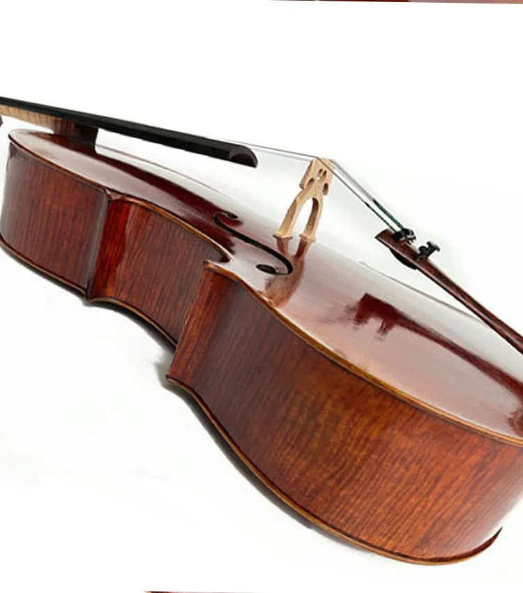Handmade Flame Maple Cello 4/4 Master Level Professional Musical Instrument for Performance and Practice