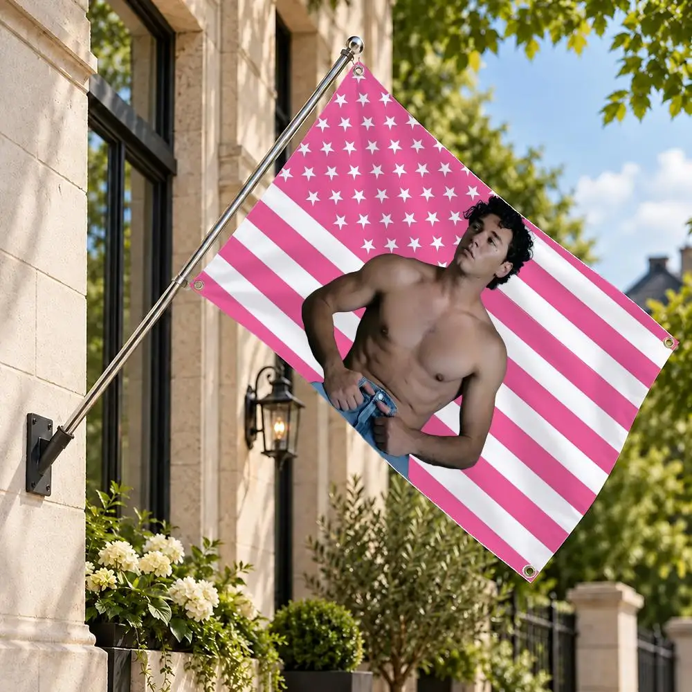 Actor Garrett Graham Flags Decor Flag Banner Indoor Outdoor Wall Decor for Garden Yard Porch Patio