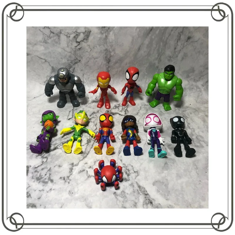 

【SALE】Anime Spidey and His Amazing Friends Action Figure Action Figure Model Kids Toy Christmas Gifts Collection Ornament