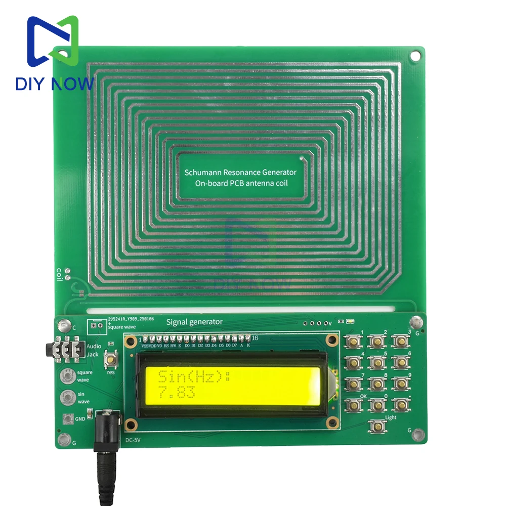 0.01Hz~100000Hz FM Schumann wave generator Digital circuit pure sine FM signal generator Power supply interface Dc 5.5*2.1