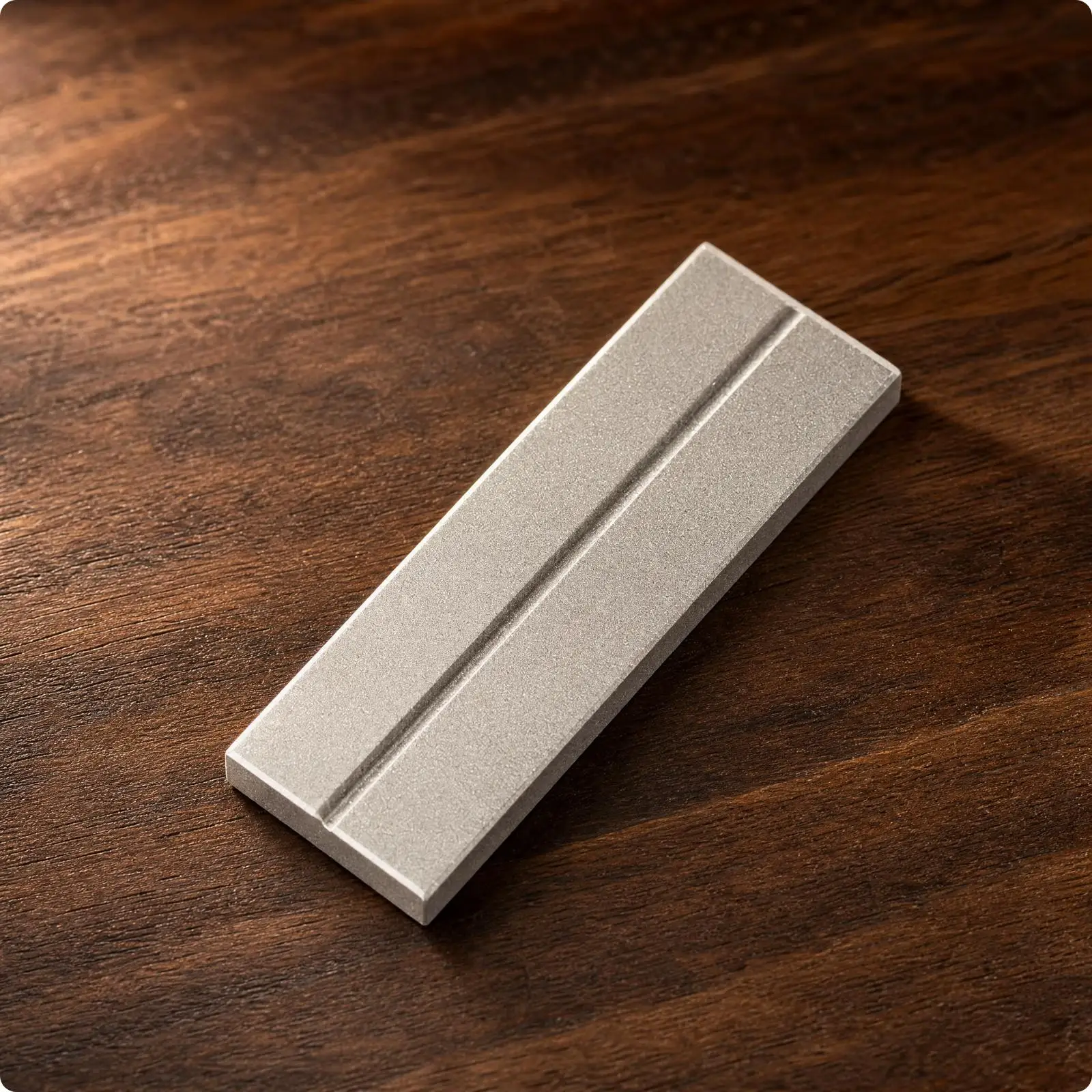 Electroplated Diamond Sharpening Stone Compact Diamond Sharpening Stone with Longitudinal Groove Portable Knife for Outdoor,
