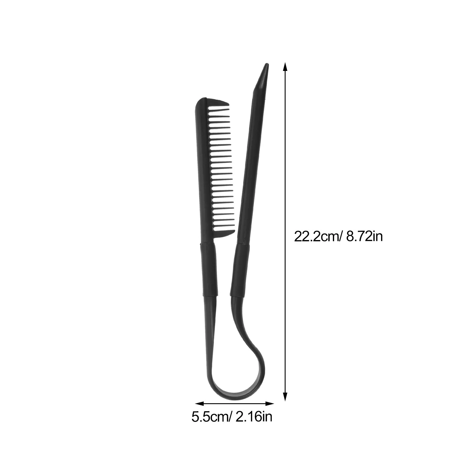 Składana prostownica do włosów w kształcie litery V, odporna na ciepło, nieodkształcająca się, do prostowania grubych i cienkich włosów, łatwe uchwyty.