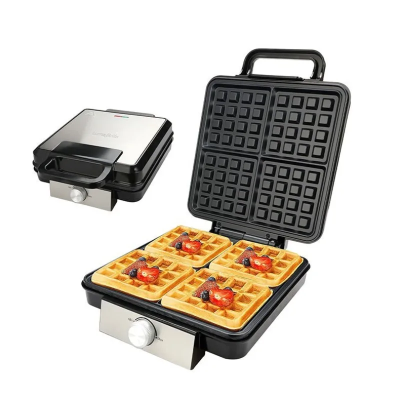 Automatic Veneer Electric Belgian Waffle Maker Mini Toaster Home Breakfast Baking Sandwich Cake