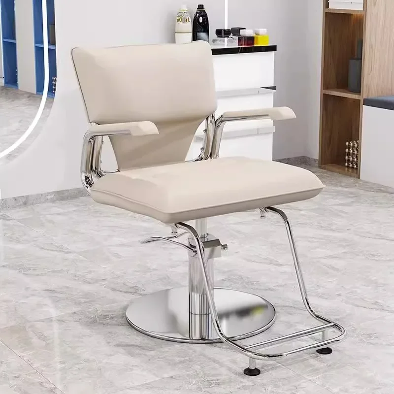 Hydraulic Chairs for Beauty Salon Chair with Wheels Simple Barber Free Shipping Hairdressing Wheel Professional Barber Chairs