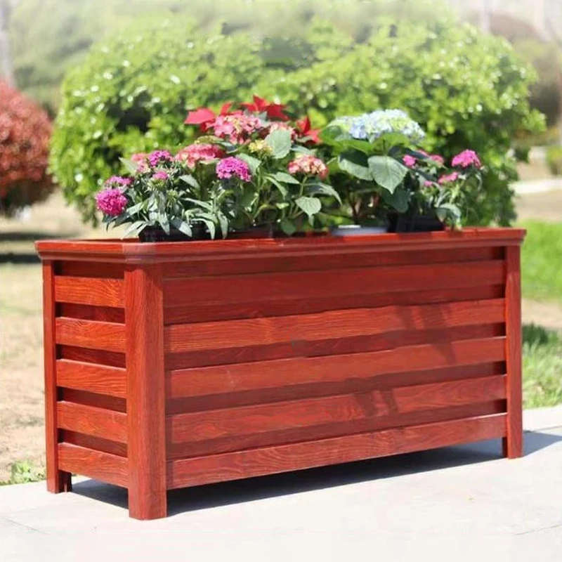 

Aluminum Alloy Flower Box Flower Pot Veg Planting Box Assembled Square Flower Grow Pot Home Courtyard Planting Planter Equipment