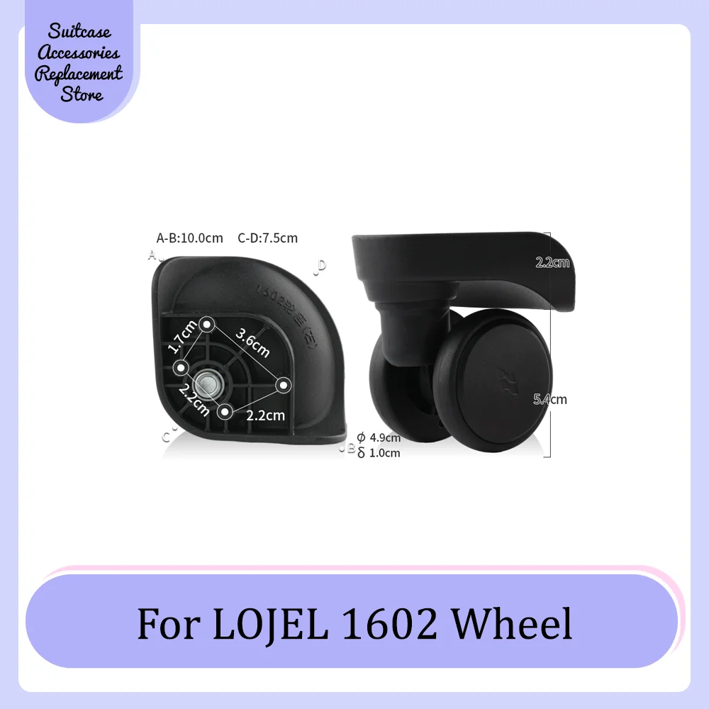 For LOJEL 1602 Universal Wheel Replacement Suitcase Smooth Silent Shock Absorbing Durable Wheel Accessories Caster Wheels