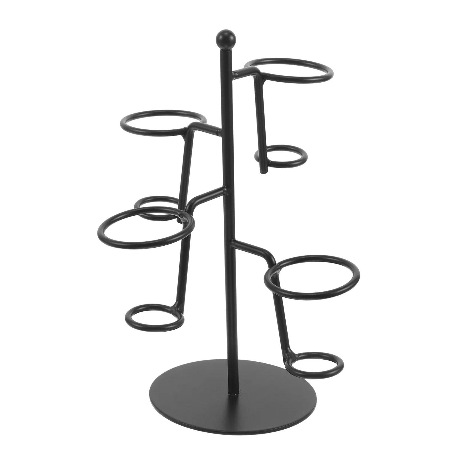 Iron 4 Holes Ice Cream Cone Display Stand Waffle Cone Holder Rack for Buffet Party Dessert Presentation Popcorn Rack for Buffet