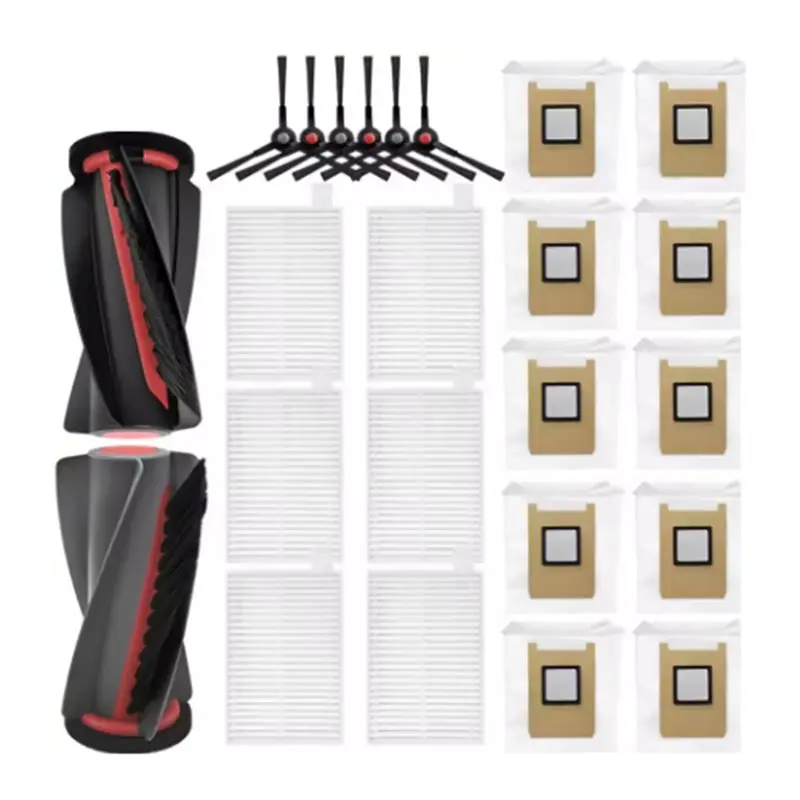 

AC39-Replacement Parts For Eufy Omni C28 Vacuum- Main Brush, Side Brush, Dust Bag Accessories