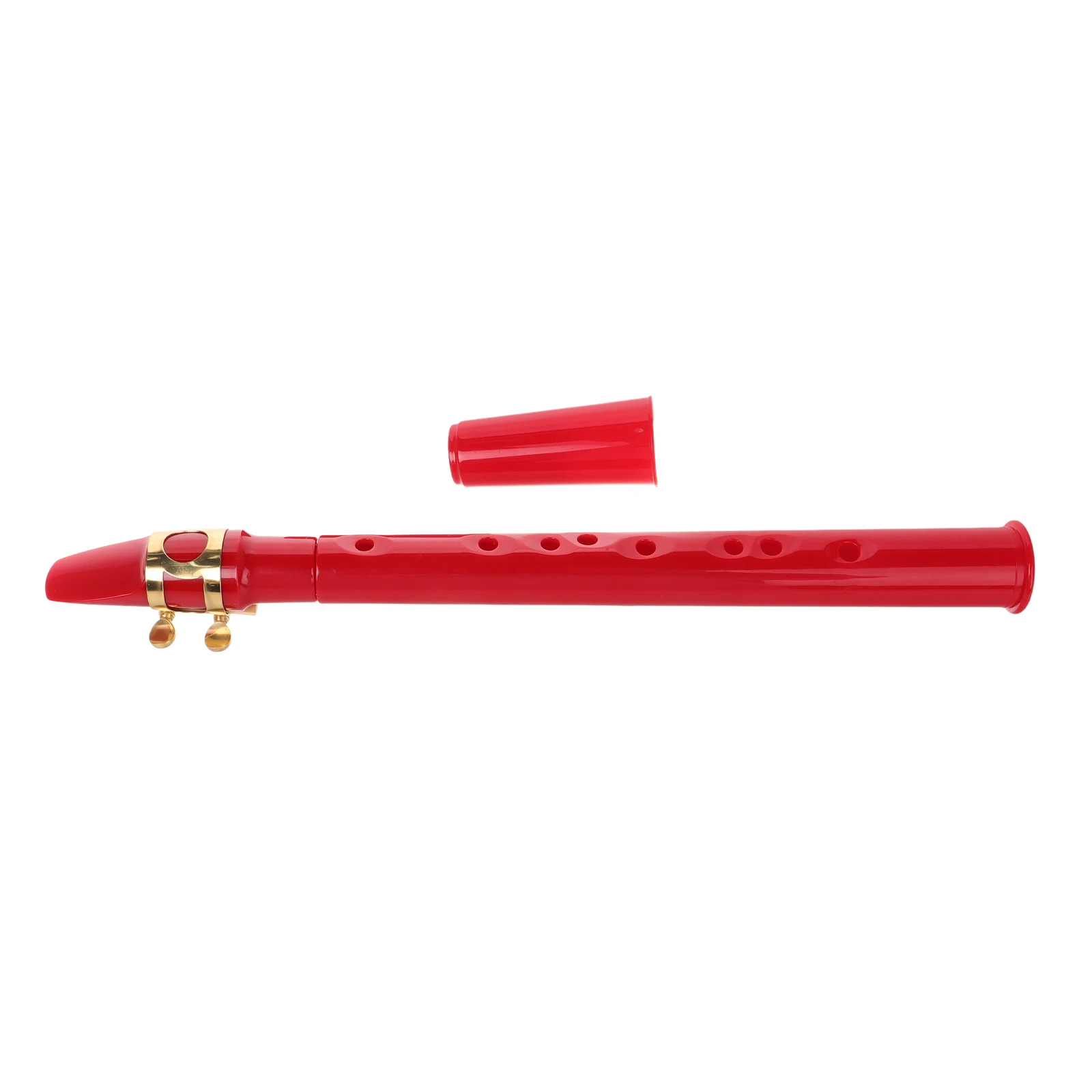 

Pocket Saxophone Mini 8 Holes Red Plastic ABS Lightweight Portable Musical Instrument Beginner Easy Small Size Stage