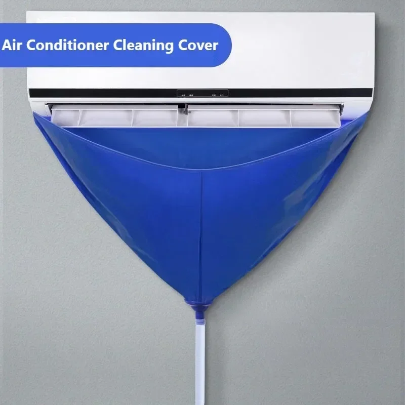 100cm Thickened Cleaner Air Coditioning Cleaning Cover Bag PVC with Water Pipe Home 1-1.5P Hanging Air Conditioner Tools