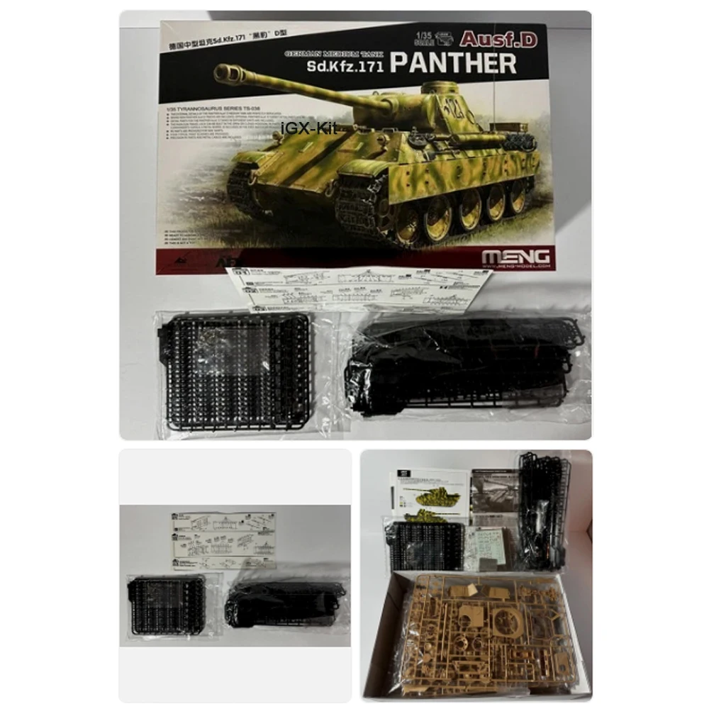 Meng TS-038 1:35 Scale German Medium Tank SdKfz171 Panther Ausf D  Vehicle Plastic Assembly Model Building Kit