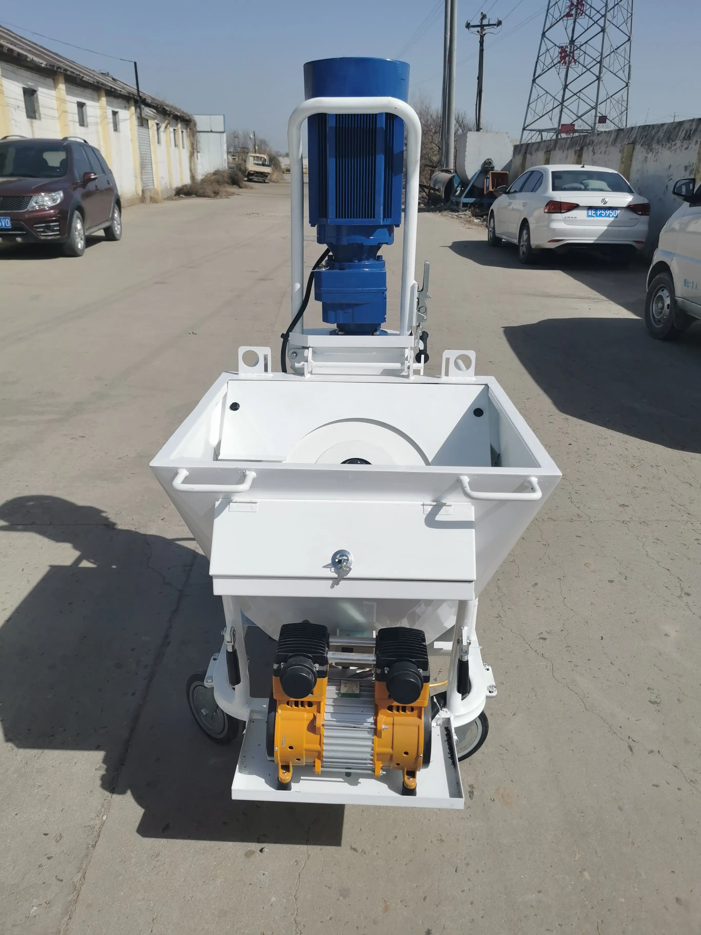 2026 New Plaster Machine for Construction Spray Spray Plaster Machine with air Compressor Wall Plaster Spray Machine