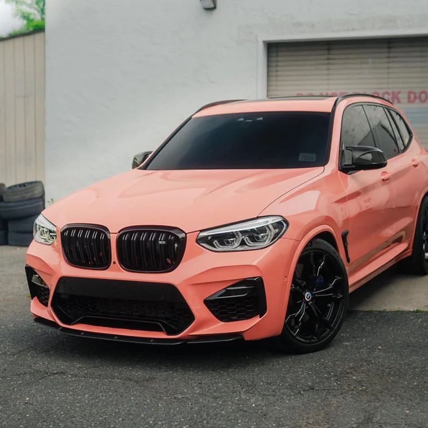 For BMW X3M F97 X4M F98 Pre-LCI M Competition Sport 2019-2021 Car Front Bumper Separator Bumper Lip Body Kit Duck Lip Separator